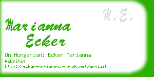 marianna ecker business card
